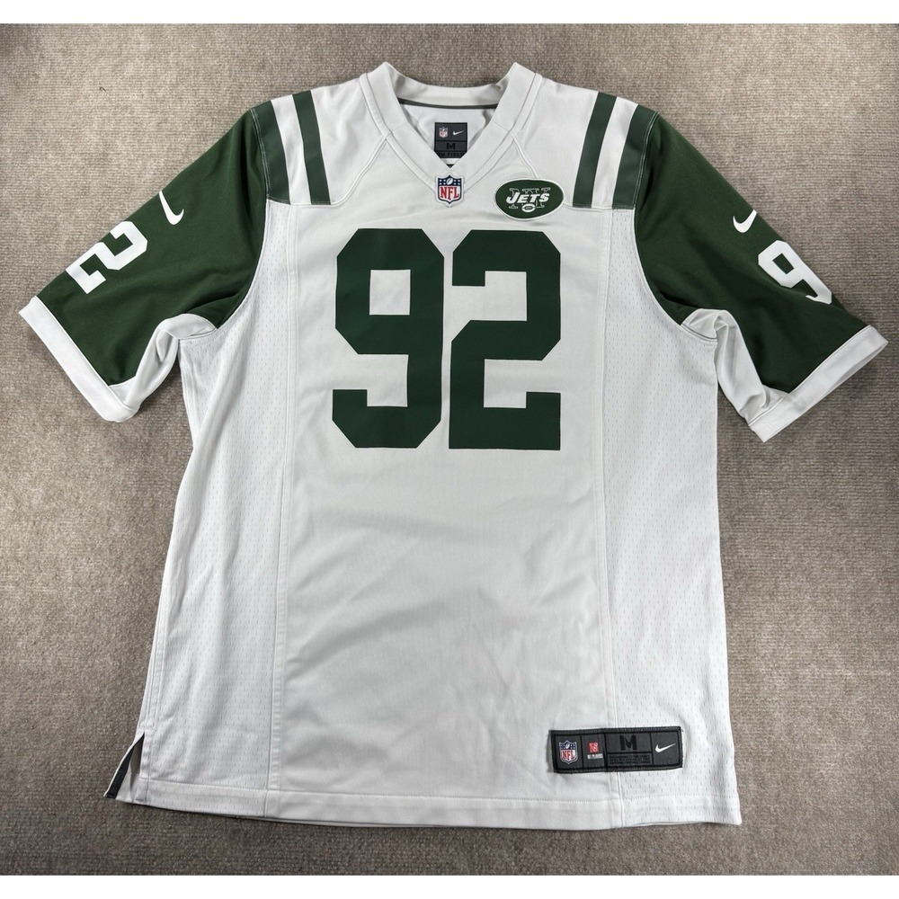 Nike New York Jets Leonard Williams #92 Men's‎ White Football Jersey Medium
